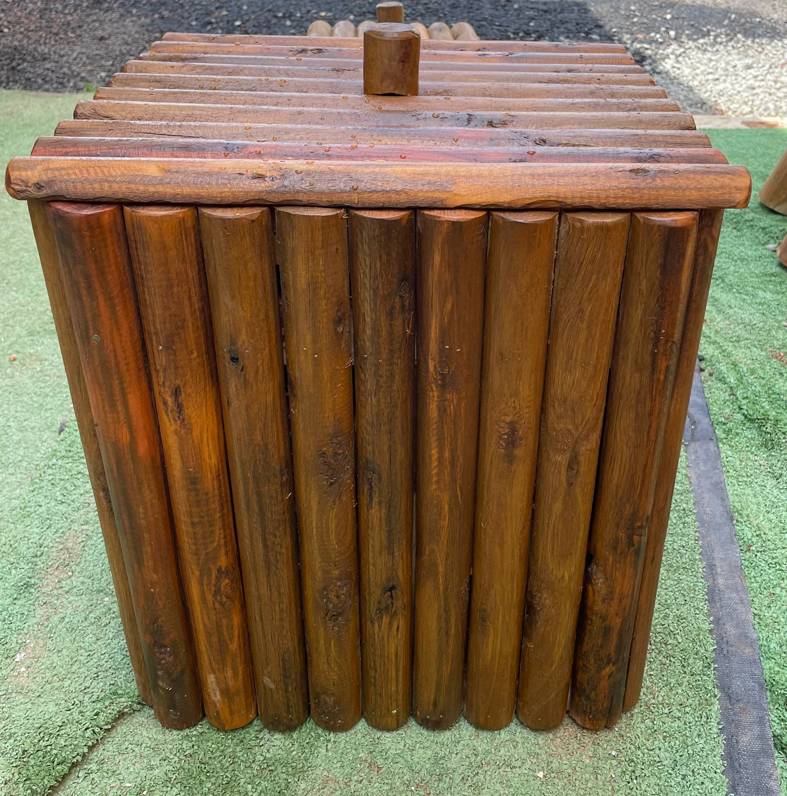 MODELAR EUCALIPTO - LIXEIRA MINI COM TAMPA