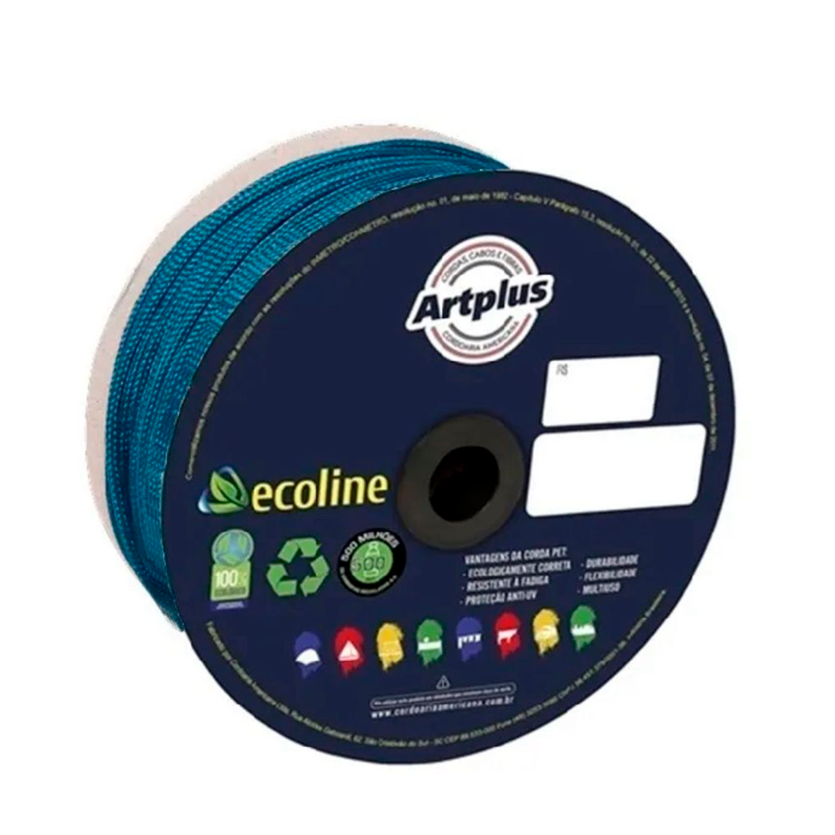 CORDA SEDA TRANÇADA ECOLINE ARTPLUS 8MM