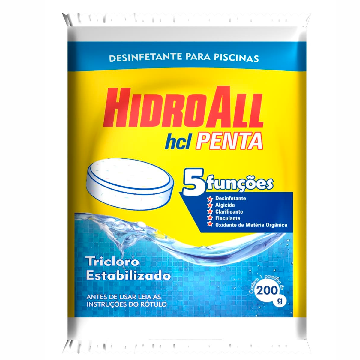HIDROALL PASTILHA HCL PENTA TAB 200G